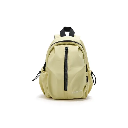 SMTING STUDIO Ткань Рюкзак Средний Унисекс Шампань Желтый Полярный Черный