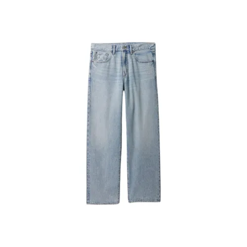 GAP совместный бренд Светло-выпраченные мужские джинсы