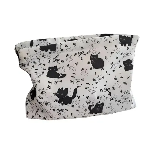 ZHENZI Корейская мода Клатч Милый Котенок Косметичка Портативный Сладкий стиль Большая емкость Туалетная сумка из холста для хранения