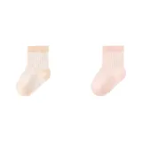 2 пачки (Светло-розовые носки из жаккардовой ткани)