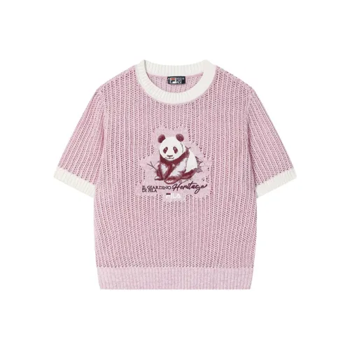 Fila Heritage Снег Washing Фиолетовый VT Женские Футболки