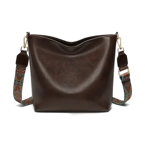 PT'SON Сумка через плечо из коровьей кожи сумка на плечо обычная женская кофейного цвета