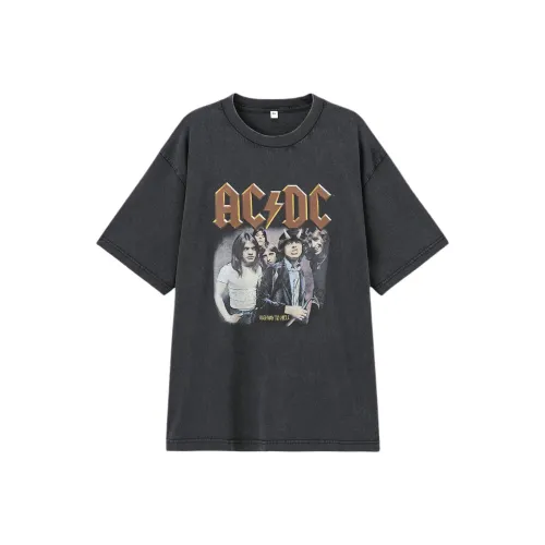 GU ACDC Co Бренд Платеж Темно-Серый Мужская Футболка