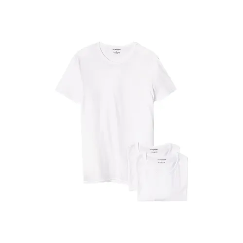EMPORIO ARMANI 1 комплект из 3 штук, белые мужские футболки
