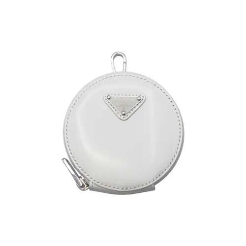 PRADA Кожа Мелочь Кошелек Мини Женская Белая