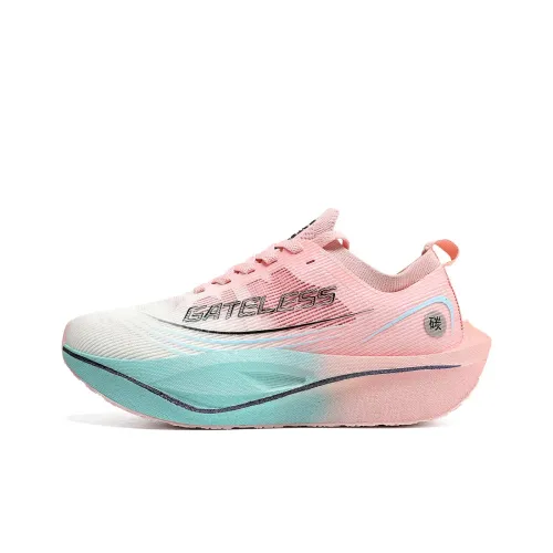 GATELESS Низкий топ Popcorn Беговые кроссовки Унисекс Циан Розовый