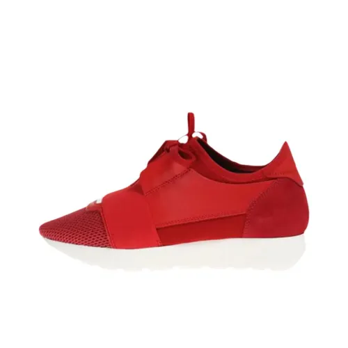 Balenciaga Race Runner Low Топ Повседневная обувь Женская Красная