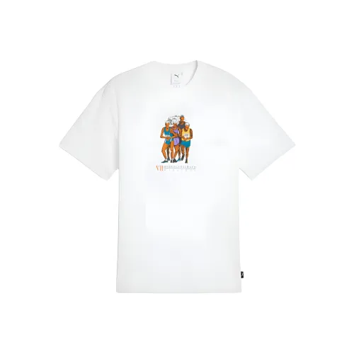 PUMA GRAPHICS MARATHON Футболка Унисекс Белая