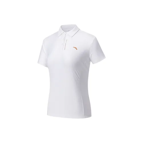 ANTA Variety Тренировки Коллекция Поло Женские Снежно-белая