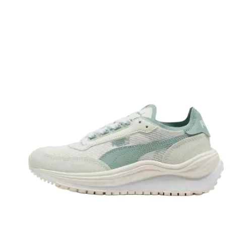 PUMA Устойчивый к истиранию низкий топ Casual Унисекс Белый Зеленый