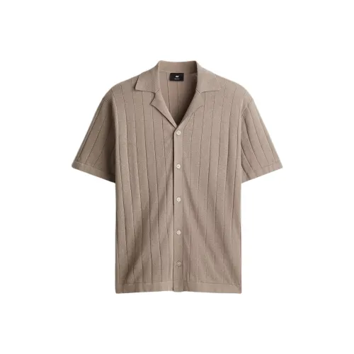 H&M Темно-бежевые мужские рубашки