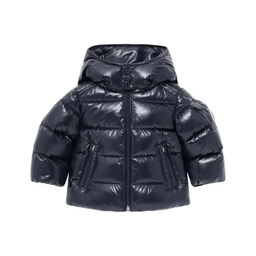 MONCLER Пуховик Moncler Maya Малыш С капюшоном Пуховик Морской синий Infant And Toddler