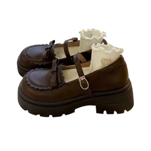 OLDDESIRE Грубый каблук Туфли Мэри Джейн Женские