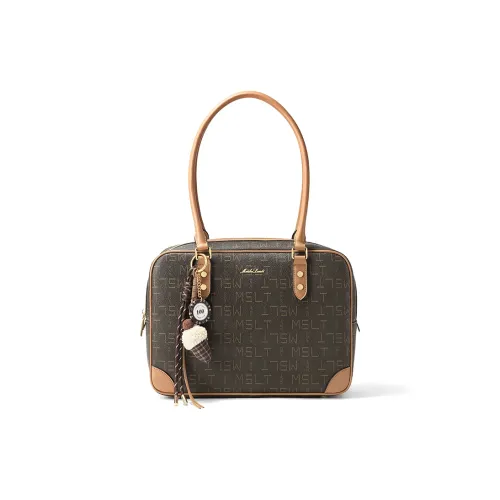 MashaLanti Сумка из ПВХ с синтетической кожей сумка через плечо стандартная женская кофейно-чайный коричневый