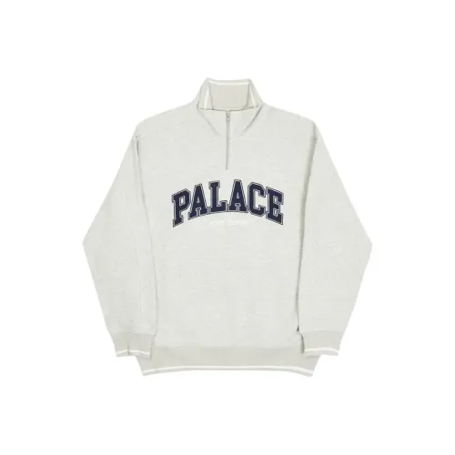 PALACE P EST Zip CREW SWEATSHIRT Мужской Светло-Серый