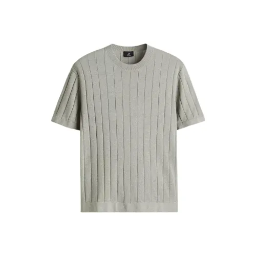 H&M Шалфейно-зеленые Мужские T-рубашки