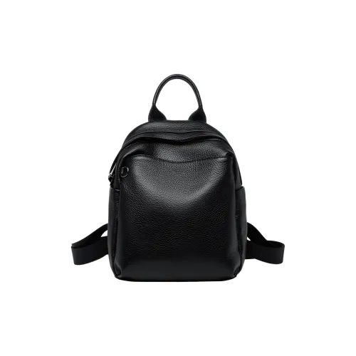 ZOOLER Рюкзак из крупнозернистой текстуры коровьей кожи женский цвет Призрачный Ночной Черный Серый Кофейный