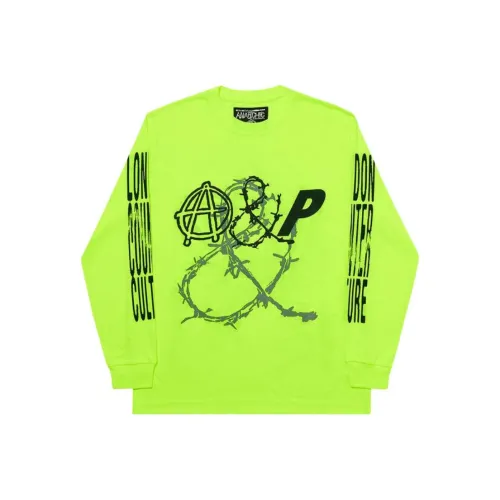 PALACE Counter Культура Длинный рукав Толстовка Мужской Неоново-желтый