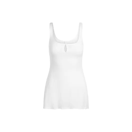 SKIMS SS25 Прозрачный Хлопок Мини Slip Платье Slip Платье Женское