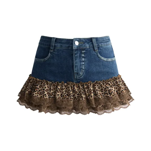 Unifreeplus+ Джинсовые короткие юбки Женские