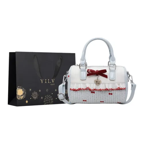 Yi Brigade Ткань Бостон Сумка Сумка через плечо Сумка Женская Синий Белый