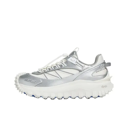 Moncler Trailgrip Повседневный Низкий Топ Серебряный Мужской