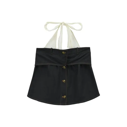 MISHOW Цветочный Черный, Майка Женские Майки