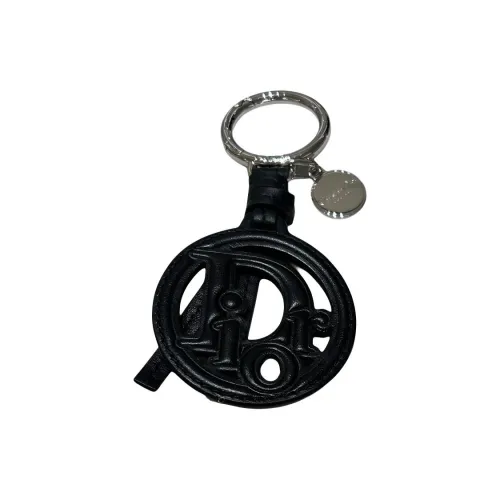 DIOR Телячья кожа Латунь Брелоки Унисекс Черный