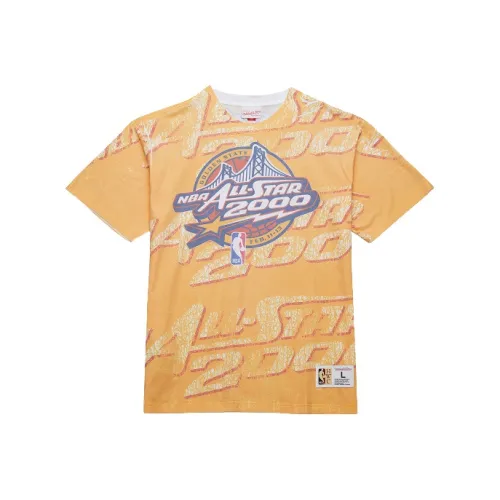 Mitchell Ness Желтая Унисекс Футболка