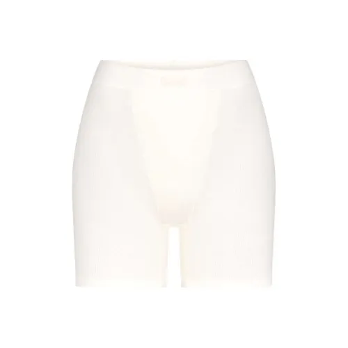 Skims Белые Женские Повседневные Шорты