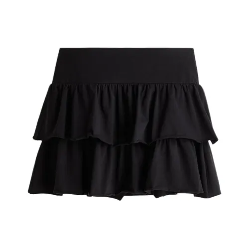 H&M Черные Женские Повседневные Короткие Юбки