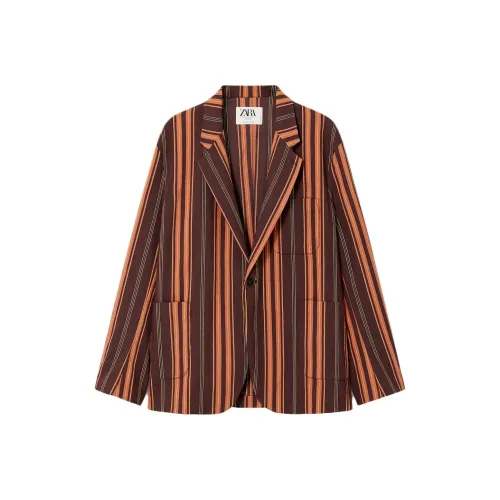 ZARA Оранжевый Мужской Деловой Костюм