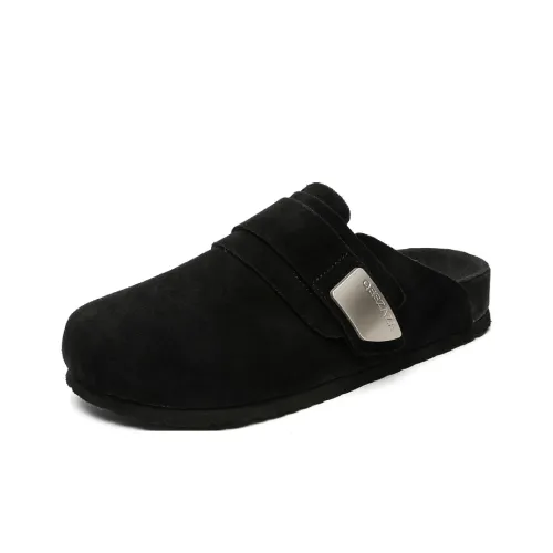 MPZY Антизапахивающие Устойчивые к истиранию Домашние тапочки Унисекс Черные