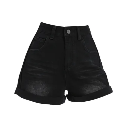 ZXZA Черные Женские Джинсовые Шорты