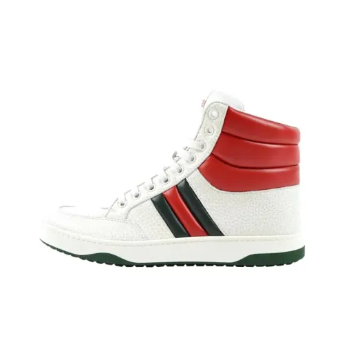 GUCCI Высокие Кроссовки для скейтбординга Мужские Белые