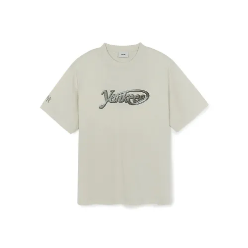 MLB Base Logo New York Yankees Basic Collection SS25 T-Shirt Unisex Sand Brown