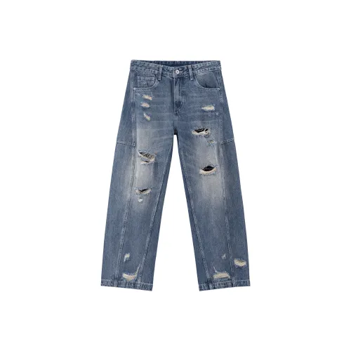 RO11ROCKET Синие Унисекс Джинсы