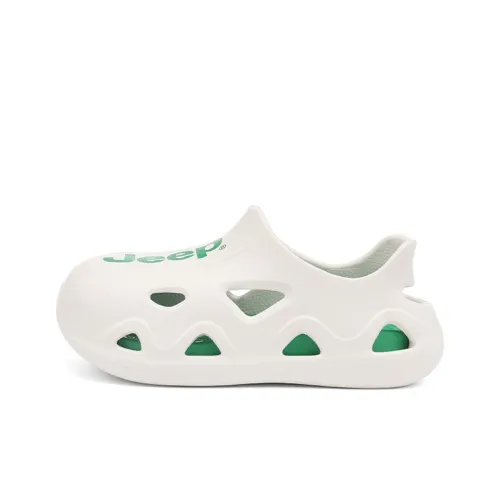 JEEP Износостойкие Дышащие Низкие Сандалии для Детей Экрю Подростки