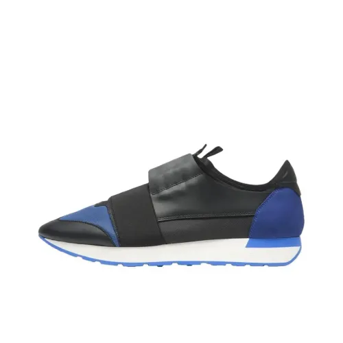 Balenciaga Race Runner Low Топ Повседневная обувь Мужская Черная Синяя