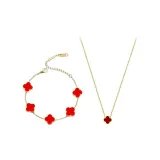 Счастливый Клевер Четырехлистный Коллекция (Красный)