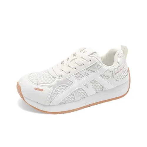 PAUL FRANK Износостойкий Легкий Дышащий Низкий Топ Повседневная Обувь Женская Экрю