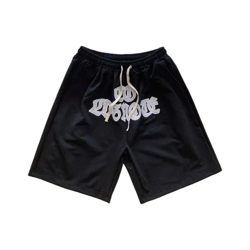 YOUSEKOO Черные Унисекс Повседневные шорты