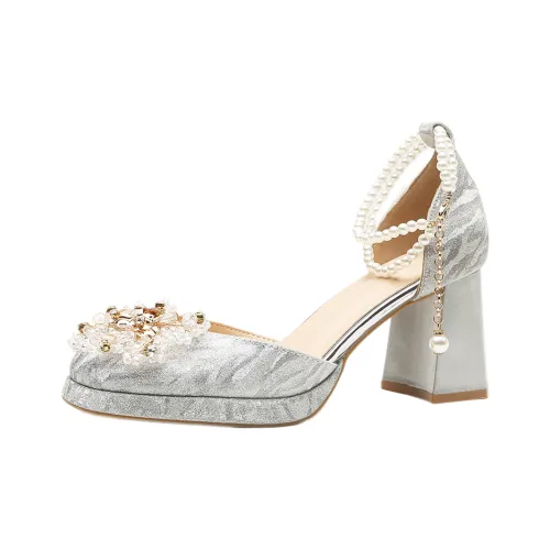 Lan Miao Грубый каблук Высокие каблуки Женские