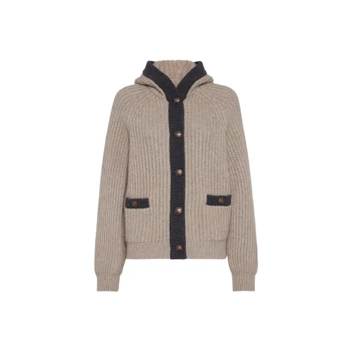 BRUNELLO CUCINELLI Бежевый Женские кашемировые свитеры
