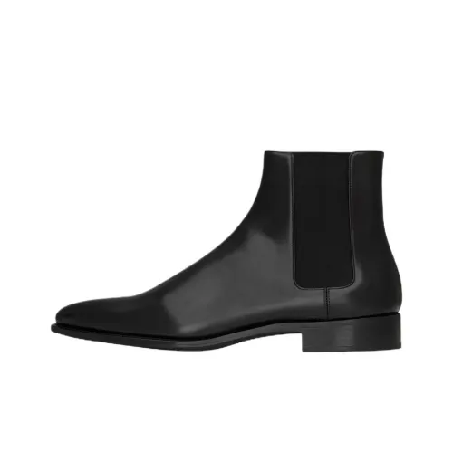 SAINT LAURENT Adrien Bo Короткий Челси Мужской Черный
