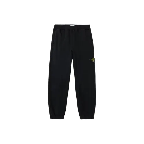 STONE ISLAND Вязаные тренировочные брюки мужские черные