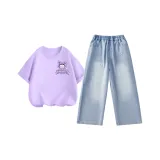 [Универсальный Одежда Наборы] Фиолетовый/Кукла Оболочка - Светло-синий