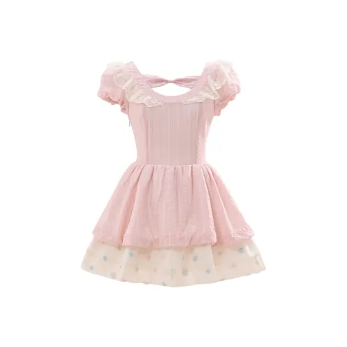 WOVLAS Короткий рукав Платье Женское