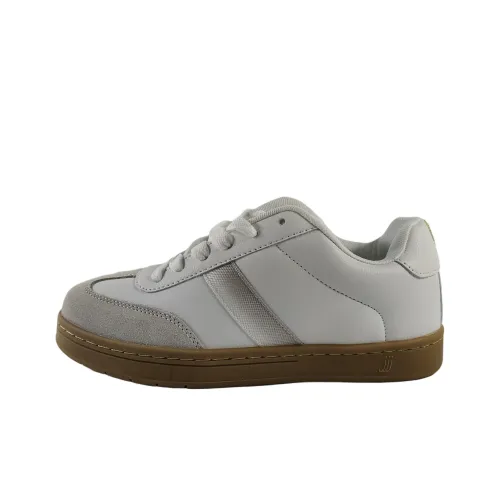 Great Аbrasion Resistant Shock Absorbers Низкие Кроссовки для Скейтбординга Унисекс Белые Серые