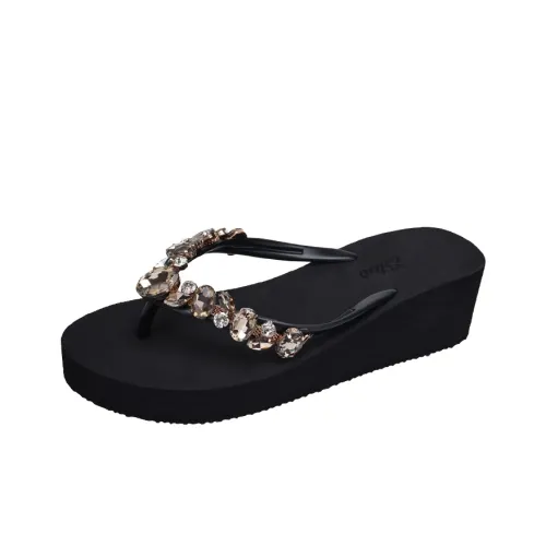 OLDDESIRE Устойчивые к истиранию Шлепанцы Женские Дикий черный